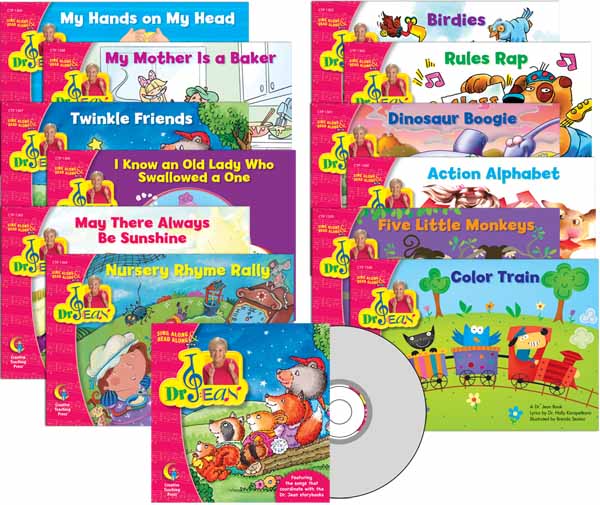 CTP絵本：Sing Along &amp; Read Along with Dr. Jean (本12冊+CD1枚) | 英語教材のctm