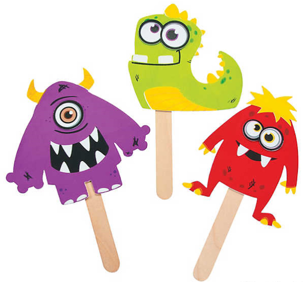 ハロウィン 工作キット モンスターパペット ３個入り 50 オフ 英語教材のctm