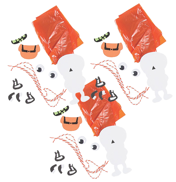Halloween 工作キット ガイコツパラシュート ３個入り 30 オフ 英語教材のctm