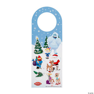 rudolph-the-red-nosed-reindeer-sup----sup-christmas-doorknob-hanger-sticker-scenes-12-pc-~14091025